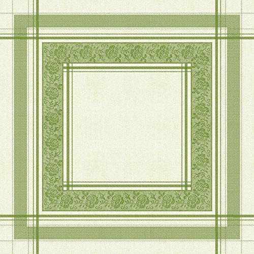 Tischdecken aus Airlaid | Mitteldecken 80 x 80 cm | Mank Einmal-Tischdecke für Gastronomie und Feiern | 20 Stück| Ina (Lemon-Grün) von Mank GmbH