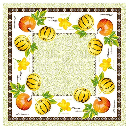 Mank GmbH Tischdecken aus Airlaid Mitteldecken 80 x 80 cm Mank Einmal-Tischdecke für Gastronomie und Feiern 20 Stück Luca Kürbis von Mank GmbH