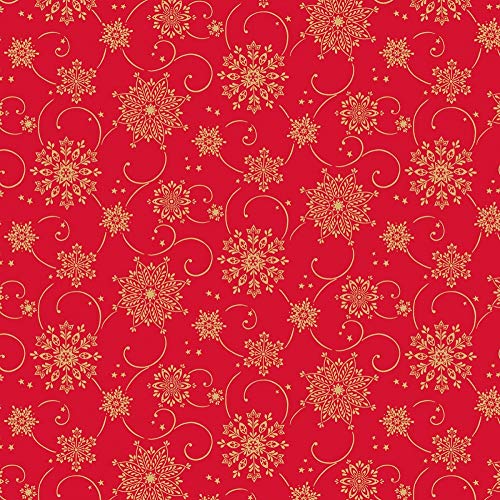 Tischdecken aus Airlaid | Mitteldecken 80 x 80 cm | Mank Einmal-Tischdecke für Weihnachten | 20 Stück | Cristal (Rot-Gold) von Mank GmbH