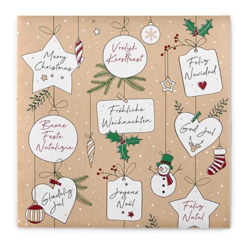 Mank Airlaid Serviette Snowman, 40 x 40 cm, 50 Stück - Stoffähnliche Weihnachtsservietten mit Schneemann Motiv Mank Airlaid Serviette Snowman, 40 x 40 cm, 50 Stück - Stoffähnliche Weihnachtsservietten mit Schneemann Motiv von Mank