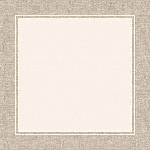 Mank Tischdecken aus Airlaid | Mitteldecken 80 x 80 cm Tischdecke für Gastronomie und Feiern | 20 Stück| Brooklyn (Beige-Beige Grey) von Mank