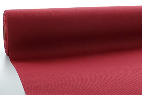 Mank Tischdeckenrollen Uni | Rollenware 120 cm x 25m aus Airlaid stoffähnlich Tischdecke für Gastronomie | (Bordeaux, 120 cm x 25 m) von Mank