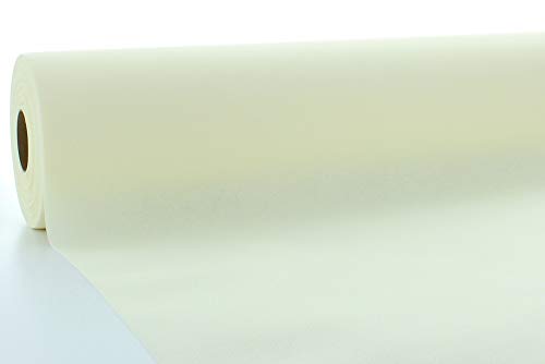 Mank Tischdeckenrollen Uni | Rollenware 120 cm x 25m aus Airlaid stoffähnlich Tischdecke für Gastronomie | (Champagner, 120 cm x 25 m) von Mank