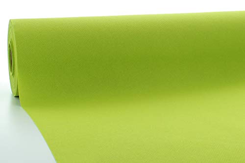 Mank Tischdeckenrollen Uni | Rollenware 120 cm x 25m aus Airlaid stoffähnlich Tischdecke für Gastronomie | (Kiwi, 120 cm x 25 m) von Mank