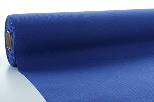 Mank Tischdeckenrollen Uni | Rollenware 120 cm x 25m aus Airlaid stoffähnlich Tischdecke für Gastronomie | (Royalblau, 120 cm x 25 m) von Mank