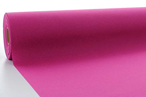 Mank Tischdeckenrollen Uni | Rollenware 120 cm x 25m aus Airlaid stoffähnlich Tischdecke für Gastronomie | (Violett, 120 cm x 25 m) von Mank