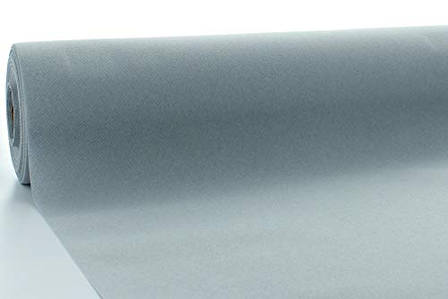 Mank Tischdeckenrollen Uni | Rollenware 120 cm x 40 m aus Airlaid stoffähnlich Tischdecke für Gastronomie | (Grau, 120 cm x 40 m) von Mank