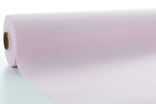 Mank Tischdeckenrollen Uni | Rollenware 120 cm x 40 m aus Airlaid stoffähnlich Tischdecke für Gastronomie | (Hellrosa, 120 cm x 40 m) von Mank