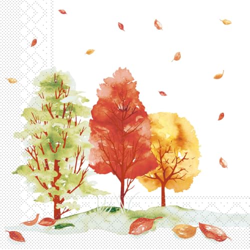 Mank Tissue Servietten Herbstwald, 40 x 40 cm, 100 Stück – Hochwertige Weiche Servietten mit Stimmungsvollem Herbstmotiv für Saisonale Tischdekorationen Mank Tissue Servietten Herbstwald, 40 x 40 cm, 100 Stück – Hochwertige Weiche Servietten mit Stimmungsvollem Herbstmotiv für Saisonale Tischdekorationen von Mank