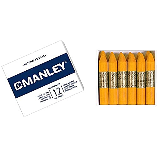 MANLEY 26 – Wachsmalstifte, 12 Stück von Manley