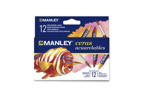 Manley MNQ000412 - Wachsmalstifte, 12 Stück Manley MNQ000412 - Wachsmalstifte, 12 Stück von Manley