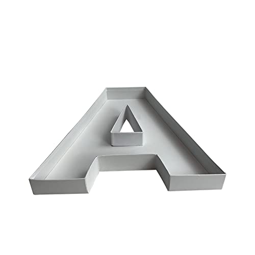 Manoczy 35,6 cm befüllbare Pappschachtel mit transparentem Deckel, weißes hohles Geschenktablett für Geburtstag, Jahrestag und Veranstaltungspartys (A) von Manoczy