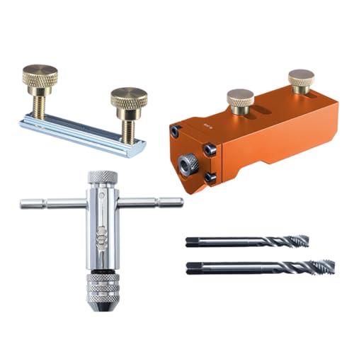 Aluminiumprofil Gewindebohrführung, Profilschneider, Gewindeschneide-Assistent mit präziser Positionierung für Beschläge und Geländerschneider für Bau Montage Möbel Kabel und Aluminiumprofil Gewindebohrführung, Profilschneider, Gewindeschneide-Assistent mit präziser Positionierung für Beschläge und Geländerschneider für Bau Montage Möbel Kabel und von Manolyee