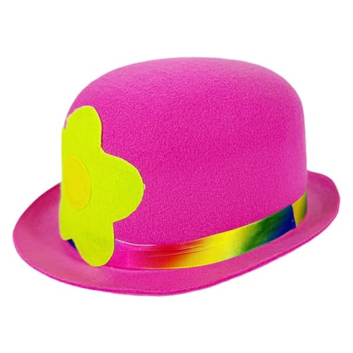 Manolyee Clownhut,Blumenmuster Clownhut mit Flacher Krone - Praktische Clown Zubehöre Für Zuhause Festivals Cosplay Kostüme Auftritte Manolyee Clownhut,Blumenmuster Clownhut mit Flacher Krone - Praktische Clown Zubehöre Für Zuhause Festivals Cosplay Kostüme Auftritte von Manolyee