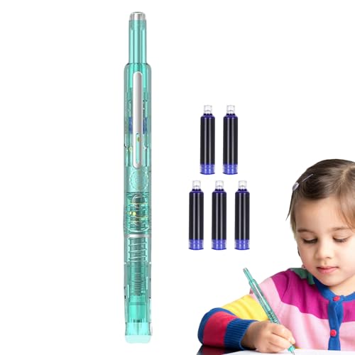 Manolyee Füllfederhalter - Schreibfeder mit 5 Patronen und Tinte - 0,38mm Feinspitze Für Journaling, Entwürfe, Skizzen Und Notizen Manolyee Füllfederhalter - Schreibfeder mit 5 Patronen und Tinte - 0,38mm Feinspitze Für Journaling, Entwürfe, Skizzen Und Notizen von Manolyee