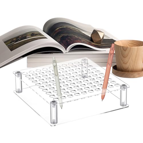 Manolyee Pinselhalter - 100 Loch Schreibtisch Acryl Stifte Display Ständer | Praktischer Pinselhalter Für Schreibtisch Wohnzimmer Schlafzimmer Manolyee Pinselhalter - 100 Loch Schreibtisch Acryl Stifte Display Ständer | Praktischer Pinselhalter Für Schreibtisch Wohnzimmer Schlafzimmer von Manolyee