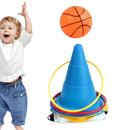 Ring-Wurf-Spielzeug, Ring-Wurf-Spiel - Karneval-Outdoor-Spiele-Kombi-Set | Enthält 12 Wurfringe, 1 Ball, 1 Pumpe und 4 Kegel, Garten-Rasenspiel zum Spielen auf Partys, für den Innen- und Ring-Wurf-Spielzeug, Ring-Wurf-Spiel - Karneval-Outdoor-Spiele-Kombi-Set | Enthält 12 Wurfringe, 1 Ball, 1 Pumpe und 4 Kegel, Garten-Rasenspiel zum Spielen auf Partys, für den Innen- und von Manolyee
