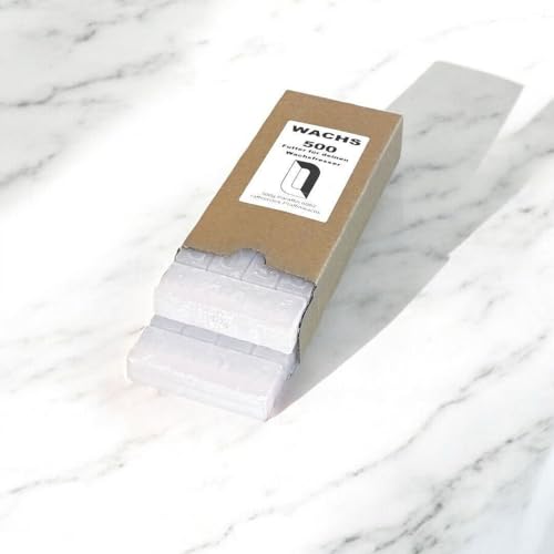 Manubeton® CLARUS Nachfüllwachs, 500g, Schokoladentafelform, für Dauerfeuer, Paraffinwachs von Manubeton