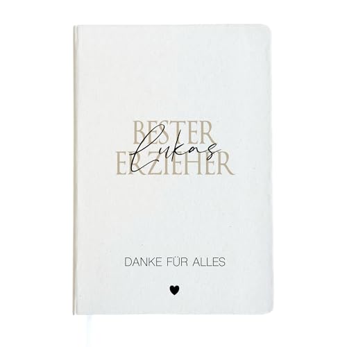 Manufaktur Liebevoll Erzieher Geschenk Notizbuch mit Namen Erzieher Abschiedsgeschenk Erzieher Geschenk Abschied Kita DIN A5 Notizheft Dankeschön Geschenk Geburtstag Weihnachten (Erzieher) von Manufaktur Liebevoll