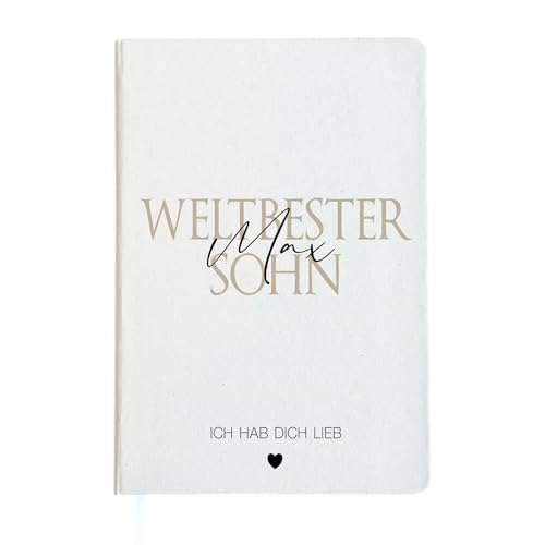 Manufaktur Liebevoll Notizbuch Sohn Geschenk mit Namen personalisiert Notizheft weltbester Sohn Geburtstag Geschenk Journal Tagebuch Mann Teenager Dankeschön Geschenk Weihnachten Ostern (Sohn) von Manufaktur Liebevoll
