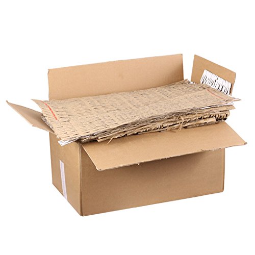 Manufaktur Martinshof 120 Liter Verpackungspolster, Füllmaterial aus recycelter brauner Wellpappe, Packungsfüllmaterial, Versandpolster, Polstermatten, 10 kg von Manufaktur Martinshof