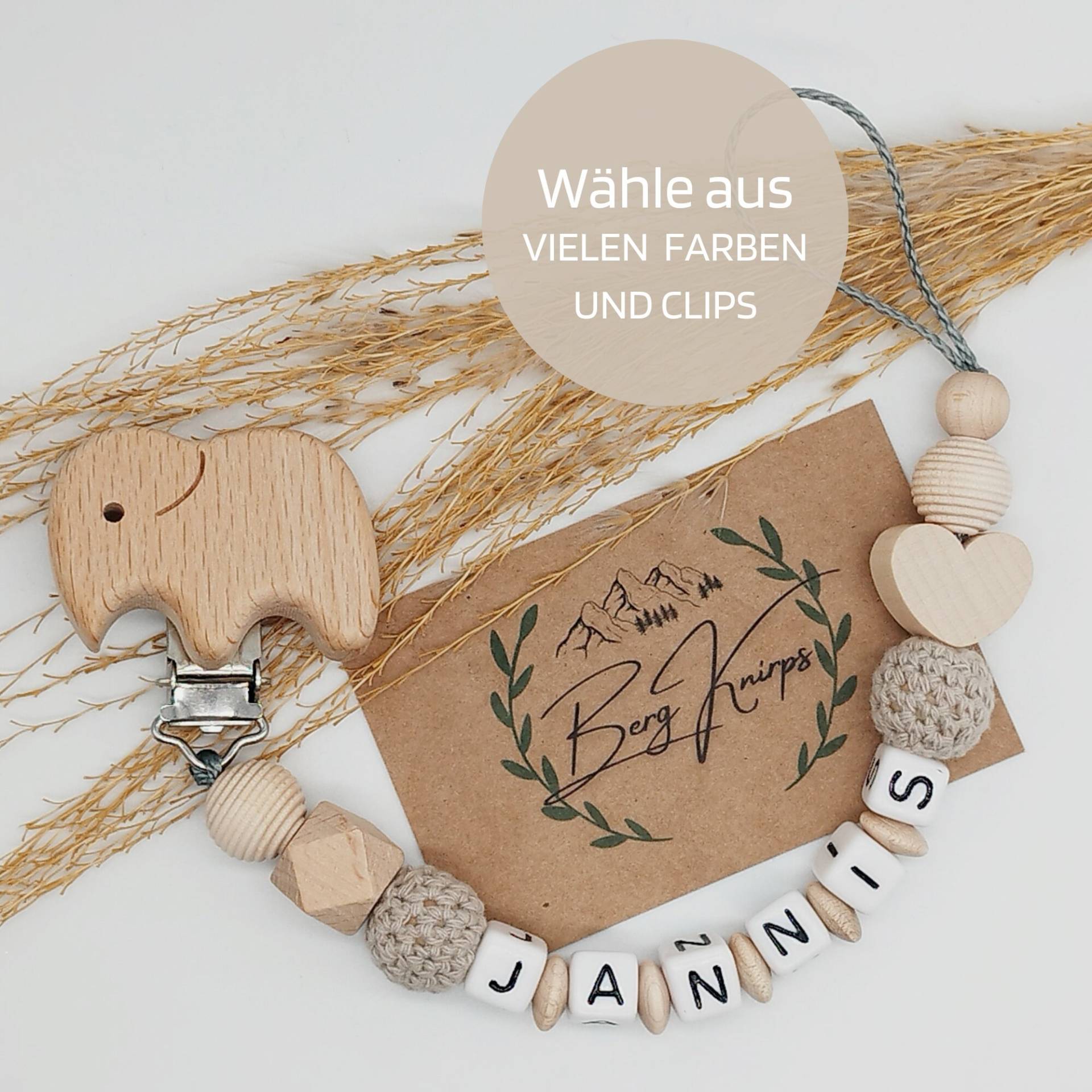 Schnullerkette Personalisiert Jungen Mädchen | Babygeschenk Zur Geburt Schnullerkette Personalisiert Jungen Mädchen | Babygeschenk Zur Geburt von ManufakturBergKnirps