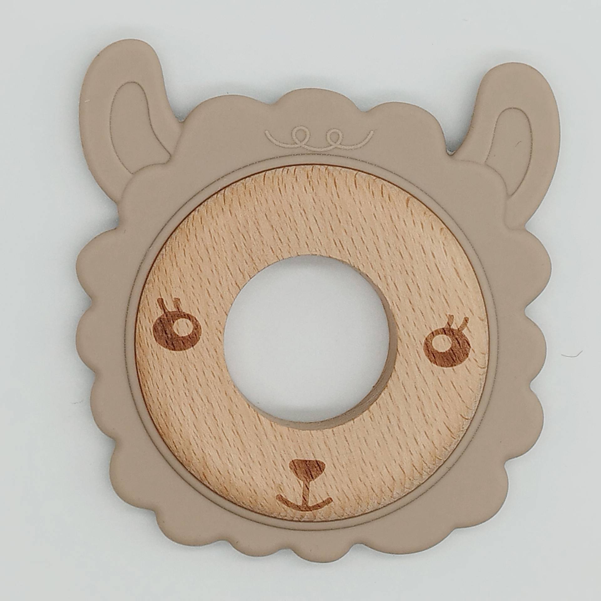 Silikon Holz Beißring Für Babys | Hochwertiges, Schadstofffreies Und Bpa-Freies Material - Speichelfest Ungiftig Silikon Holz Beißring Für Babys | Hochwertiges, Schadstofffreies Und Bpa-Freies Material - Speichelfest Ungiftig von ManufakturBergKnirps