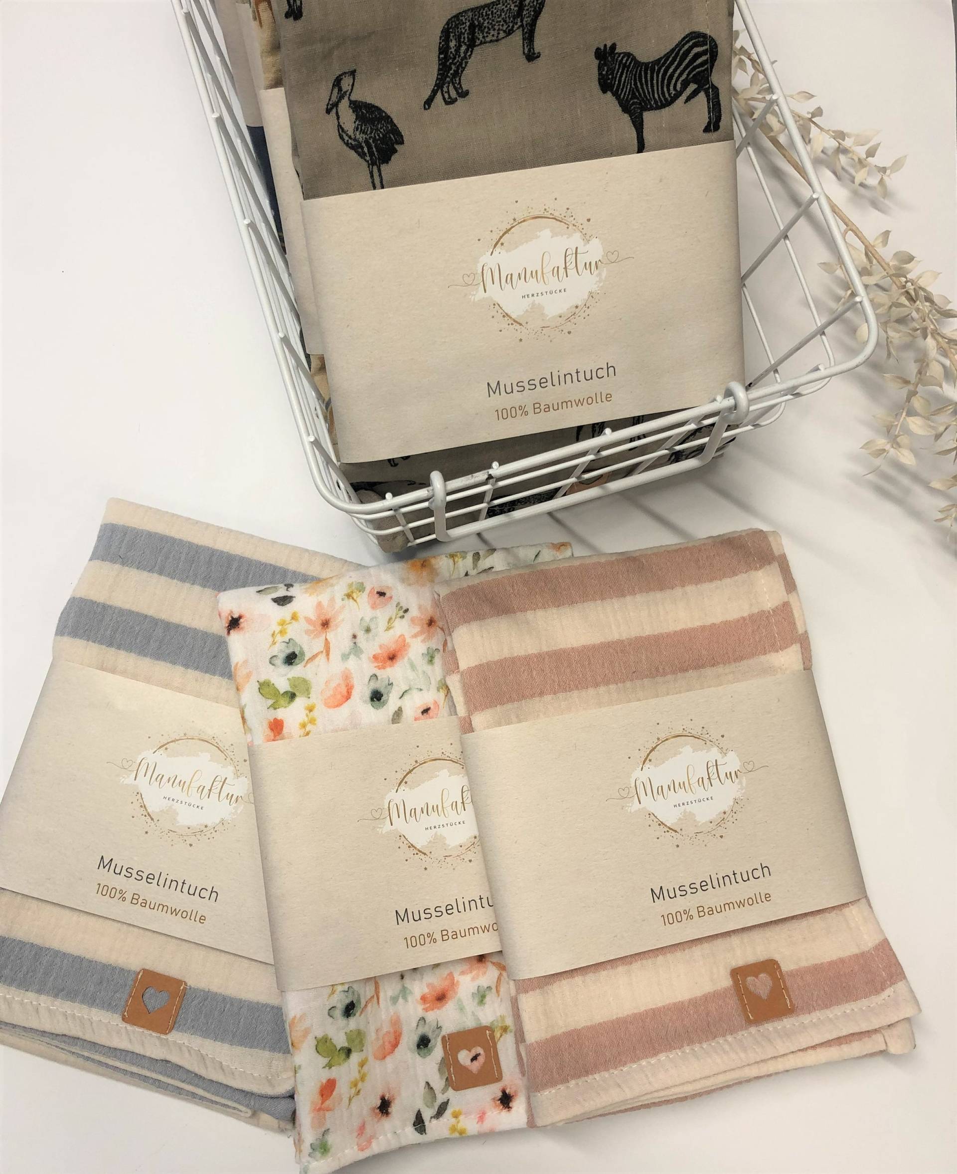 Musselintuch/Spucktuch/ Pucktuch/ Babytuch/ Kuscheltuch/ Bio Musselin/ Double Gauze Musselintuch/Spucktuch/ Pucktuch/ Babytuch/ Kuscheltuch/ Bio Musselin/ Double Gauze von ManufakturHerzstueck