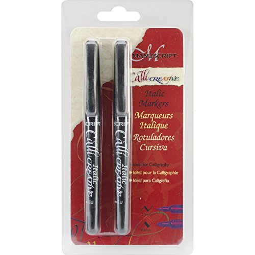 Manuscript Pen Tinte callicreative Marker 2,5 mm und 4,8 mm-black von Manuscript