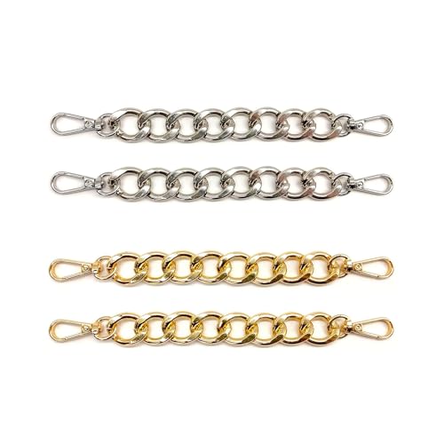 MaoNativey 4 Pcs Metall Taschenkette 20cm Taschenkette Ersatz Verlängerung Aluminium Kette Handtaschenkettenriemen Taschenkette für Handtasche Geldbörse Clutch Abendtasche MaoNativey 4 Pcs Metall Taschenkette 20cm Taschenkette Ersatz Verlängerung Aluminium Kette Handtaschenkettenriemen Taschenkette für Handtasche Geldbörse Clutch Abendtasche von MaoNativey