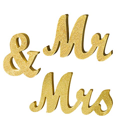 Mr & Mrs Buchstaben Zeichen Hochzeit Tisch Dekoration Vintage Holzbuchstaben, Handwerk Herr Frau Foto Requisiten Braut Dusche Party Zeremonie Deko, 30 x 6 Inch Mr & Mrs Buchstaben Zeichen Hochzeit Tisch Dekoration Vintage Holzbuchstaben, Handwerk Herr Frau Foto Requisiten Braut Dusche Party Zeremonie Deko, 30 x 6 Inch von MaoXinTek