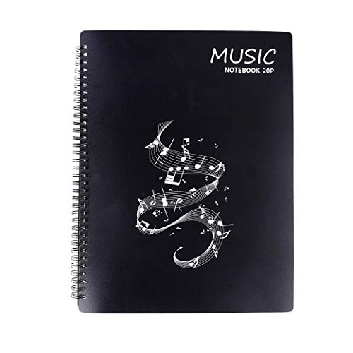 Notenmappe für Notenblätter beim Spielen A4 Größe Papier Dokumente Halter Aufbewahrung 20 Páginas/40 Taschen Clef, Musik Tabelle Datei Ordner, Kunststoff Konzert-Chorfolder für Musiker und Band Notenmappe für Notenblätter beim Spielen A4 Größe Papier Dokumente Halter Aufbewahrung 20 Páginas/40 Taschen Clef, Musik Tabelle Datei Ordner, Kunststoff Konzert-Chorfolder für Musiker und Band von MaoXinTek