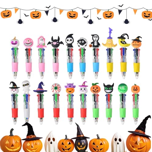 Maodom Halloween Kugelschreiber | 20 Stücke Geist-Kürbis-Hexe Schreibstifte | 4 Farben Ergonomischer Schnelltrocknender Glatter Halloween Stifte Für Lehrer Schreiben Lernen Schule Maodom Halloween Kugelschreiber | 20 Stücke Geist-Kürbis-Hexe Schreibstifte | 4 Farben Ergonomischer Schnelltrocknender Glatter Halloween Stifte Für Lehrer Schreiben Lernen Schule von Maodom