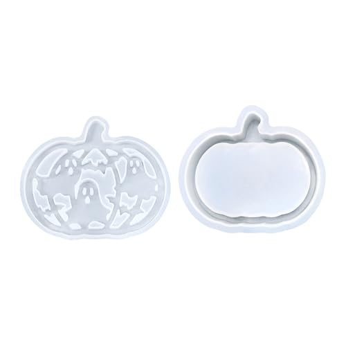 Maodom Silikonform für Kürbisse,Kürbislaternen Epoxidharzformen | Bastelwerkzeuge für Gips Epoxidharz Halloween Dekorationen Heimdekoration Partygeschenke Kunsthandwerk und Tischdekoration von Maodom