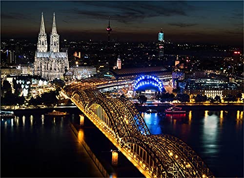 DIY 5D Diamant Malerei Kits Vollbohr Diamond Painting Set Kölner Dom Erwachsene Kinder Full Drill 5D Diamant Painting Kristall Strass Stickerei Kreuzstich Arts Craft Home Wand Decor-runden-40x60cm DIY 5D Diamant Malerei Kits Vollbohr Diamond Painting Set Kölner Dom Erwachsene Kinder Full Drill 5D Diamant Painting Kristall Strass Stickerei Kreuzstich Arts Craft Home Wand Decor-runden-40x60cm von Homry