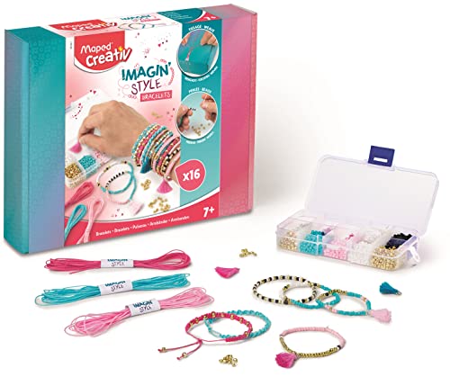 Maped CREATIV 907401 Schmuck-Bastel IMAGINE'STYLE-inkl. Fäden, Pailletten, Perlen, Pompons und Aufbewahrungsbox, bunt, 1 Set Maped CREATIV 907401 Schmuck-Bastel IMAGINE'STYLE-inkl. Fäden, Pailletten, Perlen, Pompons und Aufbewahrungsbox, bunt, 1 Set von Maped CREATIV