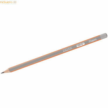 12 x Maped Bleistift Black'Peps Classic 2H dunkelgrau/orange von Maped