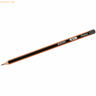 12 x Maped Bleistift Black'Peps Classic B dunkelgrau/orange 12 x Maped Bleistift Black'Peps Classic B dunkelgrau/orange von Maped