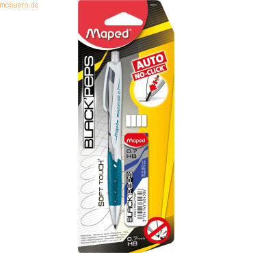 12 x Maped Druckbleistift Black'Peps Automatic 0,7mm HB farbig sortier 12 x Maped Druckbleistift Black'Peps Automatic 0,7mm HB farbig sortier von Maped