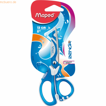Maped Schere Zenoa Fit 13 cm Rechts-u.Linkshänder farbig sortiert Blis von Maped