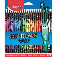 24 maped COLOUR&#39;PEPS MONSTER Buntstifte farbsortiert von Maped