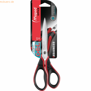 24 x Maped Schere Advanced Gel 21 cm schwarz/rot auf Blisterkarte 24 x Maped Schere Advanced Gel 21 cm schwarz/rot auf Blisterkarte von Maped