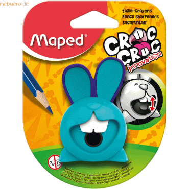 25 x Maped Spitzer mit Auffangbehälter Croc Croc Innovation farbig sor von Maped