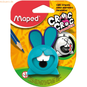 25 x Maped Spitzer mit Auffangbehälter Croc Croc Innovation farbig sor 25 x Maped Spitzer mit Auffangbehälter Croc Croc Innovation farbig sor von Maped
