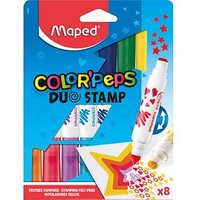 maped COLOR'PEPS Duo Stamp Filzstifte farbsortiert, 8 St. von Maped