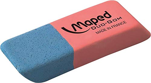 Maped 10033 Duo-gom-Radierer,blau/rot von Maped