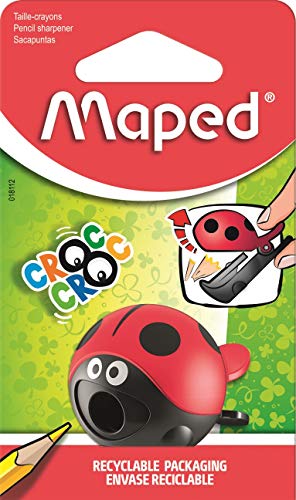 Maped 18114 - Anspitzer CROC CROC EASY, für dünne Stifte, mit Anspitzer-Dose - Marienkäfer Maped 18114 - Anspitzer CROC CROC EASY, für dünne Stifte, mit Anspitzer-Dose - Marienkäfer von Maped