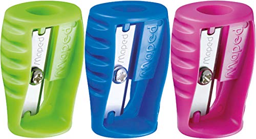 Maped Boogy Spitzer für Stifte, 1 Loch, 3er-Pack, farblich gemischt, 063210 Maped Boogy Spitzer für Stifte, 1 Loch, 3er-Pack, farblich gemischt, 063210 von Maped