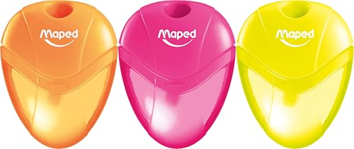 Maped - Anspitzer I-GLOO NEON, Auffangdose, für dünne Stifte - zufällige Farbauswahl Maped - Anspitzer I-GLOO NEON, Auffangdose, für dünne Stifte - zufällige Farbauswahl von Maped