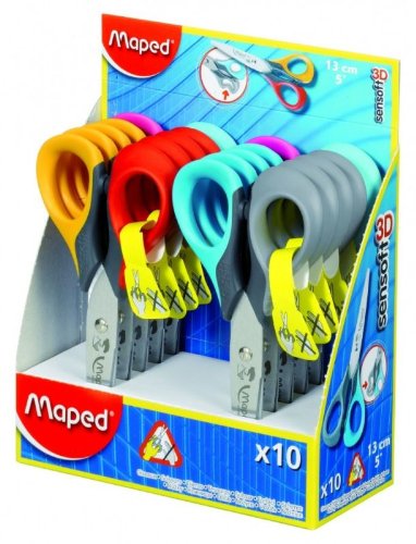 Maped Bastelschere Sensoft 3D, L„nge: 130 mm, 10er Display Maped Bastelschere Sensoft 3D, L„nge: 130 mm, 10er Display von Maped